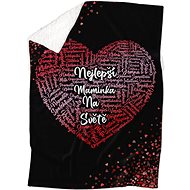 IMPAR Lambskin blanket Heart for mom - Blanket