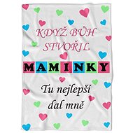 IMPAR Fleece Blanket When God Created Moms - Blanket