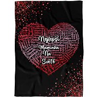 IMPAR Fleece blanket Heart for mom - Blanket