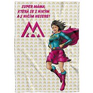 IMPAR Fleece blanket Supermom black - Blanket