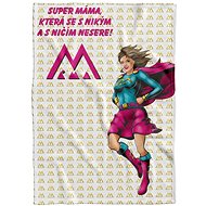 IMPAR Fleece Blanket Supermom Brown - Blanket