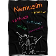 IMPAR Fleece blanket I don't need anything - Blanket