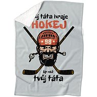 IMPAR Lambskin blanket My dad plays hockey - Blanket