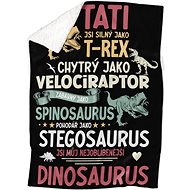 IMPAR Lambskin blanket Daddy - dinosaurs - Blanket