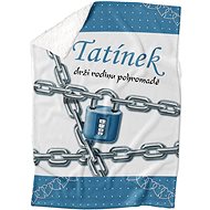 IMPAR Fleece Lambskin Blanket Daddy holds the family - Blanket