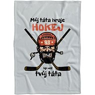 IMPAR Fleece blanket My dad plays hockey - Blanket