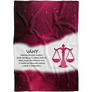 IMPAR Fleece blanket Libra (23.9. - 22.10. ) - red - Blanket
