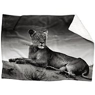 IMPAR Lamb blanket Lying lioness, 150 × 120 cm - Blanket