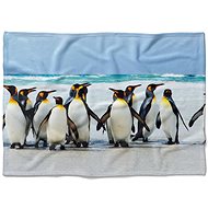 IMPAR Fleece blanket Penguins, 200 × 140 cm - Blanket
