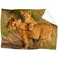 IMPAR Lamb blanket Lion cubs, 150 × 120 cm - Blanket