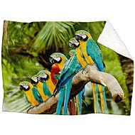 IMPAR Lambskin blanket Parrots, 200 × 140 cm - Blanket