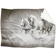 IMPAR Lamb blanket Running horses, 200 × 140 cm - Blanket