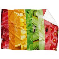 IMPAR Lambskin blanket Fruit collage, 200 × 140 cm - Blanket