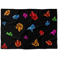 IMPAR Fleece blanket Colourful fish, 200 × 140 cm - Blanket