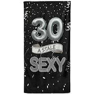 IMPAR Osuška Stále sexy – černá - 30 let - Bath Towel