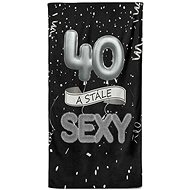 IMPAR Osuška Stále sexy – černá - 40 let - Bath Towel