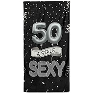 IMPAR Osuška Stále sexy – černá - 50 let - Bath Towel
