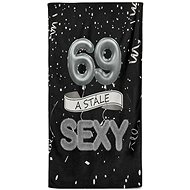 IMPAR Osuška Stále sexy – černá - 69 let - Bath Towel