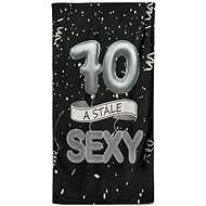 IMPAR Osuška Stále sexy – černá - 70 let - Bath Towel