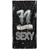IMPAR Osuška Stále sexy – černá - 71 let - Bath Towel