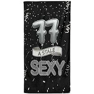 IMPAR Osuška Stále sexy – černá - 77 let - Bath Towel
