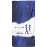IMPAR Osuška Blíženci (22.5. - 21.6.) - modrá - Bath Towel