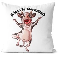 Impar pillow Who is normal - cow - Pillow
