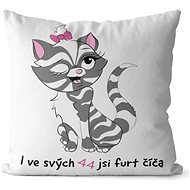 Impar pillow You are a kitty age 44 - Pillow