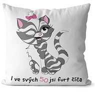 Impar pillow You are a kitty age 50 - Pillow