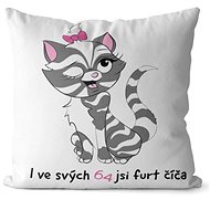 Impar pillow You are a kitty age 64 - Pillow