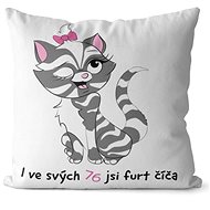 Impar pillow You are a kitty age 76 - Pillow
