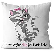 Impar pillow You are a kitty age 80 - Pillow