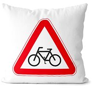 Impar Caution pillow - cyclist - Pillow
