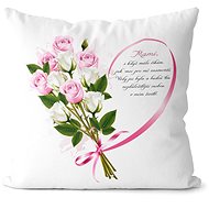 Impar pillow Mum - heart and rose - Pillow