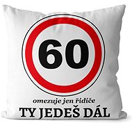 Impar polštář Ty jedeš dál věk 60 - Pillow