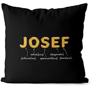 Impar pillow golden male name Josef - Pillow