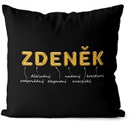 Impar pillow golden male. name Zdeněk - Pillow