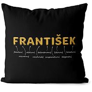 Impar pillow golden male name Frantisek - Pillow
