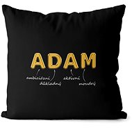 Impar pillow golden male. name Adam - Pillow