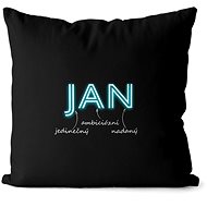 Impar pillow neon male name Jan - Pillow