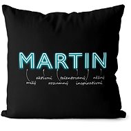 Impar pillow neon male name Martin - Pillow