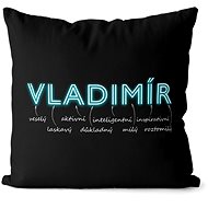 Impar pillow neon male name Vladimir - Pillow