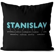 Impar pillow neon male name Stanislav - Pillow
