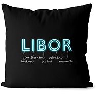 Impar pillow neon male name Libor - Pillow