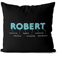 Impar pillow neon male name Robert - Pillow