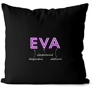 Impar pillow neon female name Eva - Pillow