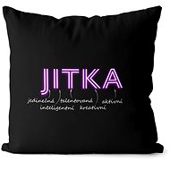 Impar pillow neon female name Jitka - Pillow
