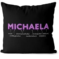 Impar pillow neon female name Michaela - Pillow