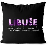 Impar pillow neon female name Libuše - Pillow