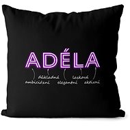 Impar pillow neon female name Adéla - Pillow